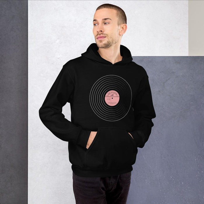 Melodiya Vintage Style Black Hoodie