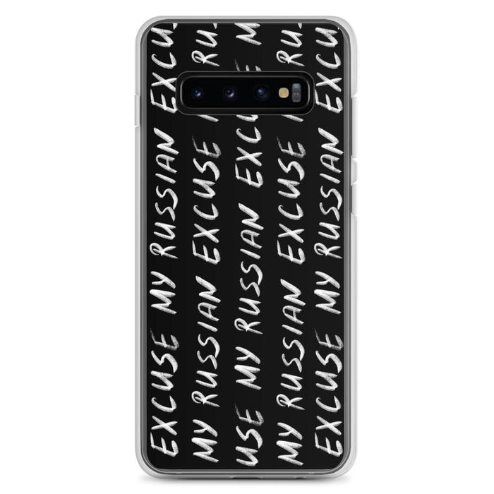 Phone Cases - Hand Written Logo Samsung Case Black