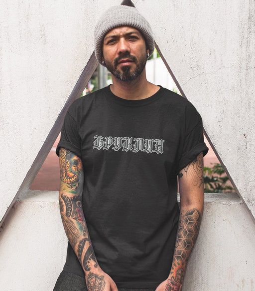 T-Shirts - Brooklyn (Бруклин) Gothic Logo Short-Sleeve Black T- Shirt