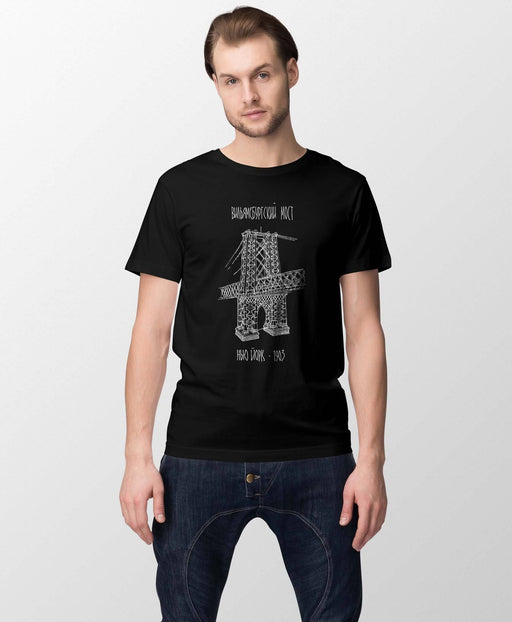 Williamsburg Bridge Short-Sleeve Black T-Shirt